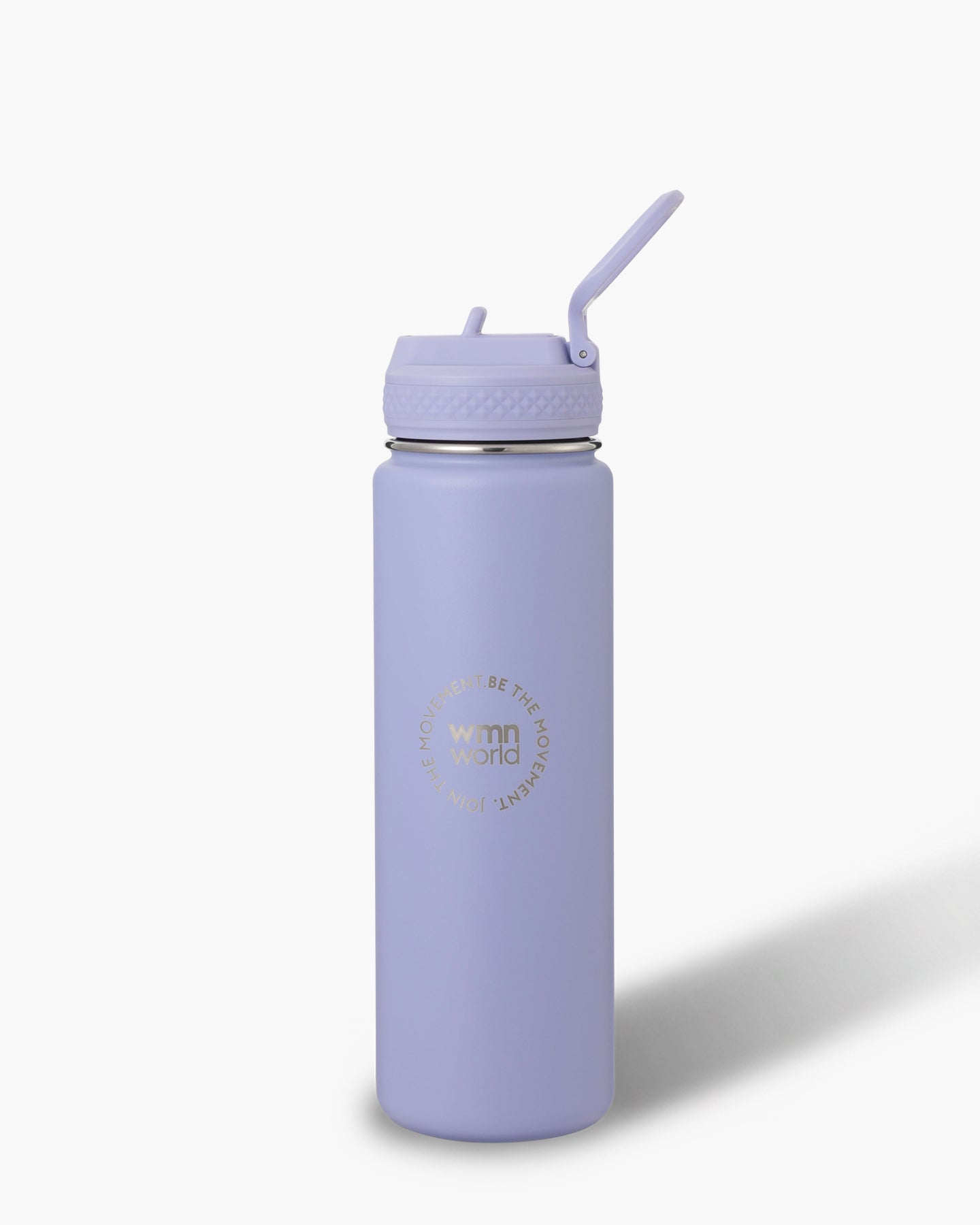 Insulated Straw Water Bottle 700ml | Purple