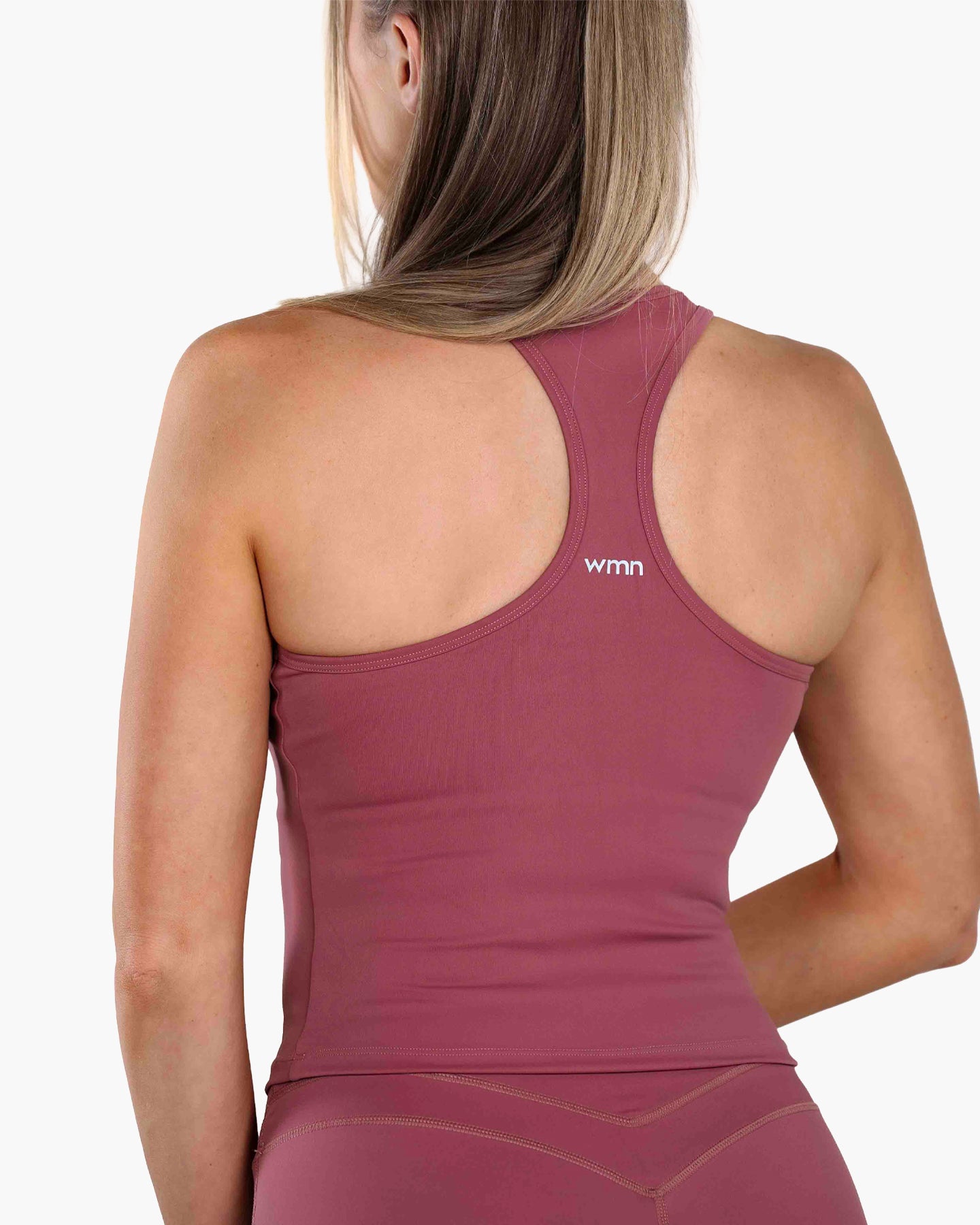 EveryMove™ Racer Back Mid Vest w Built-in-Bra | Dusty Pink