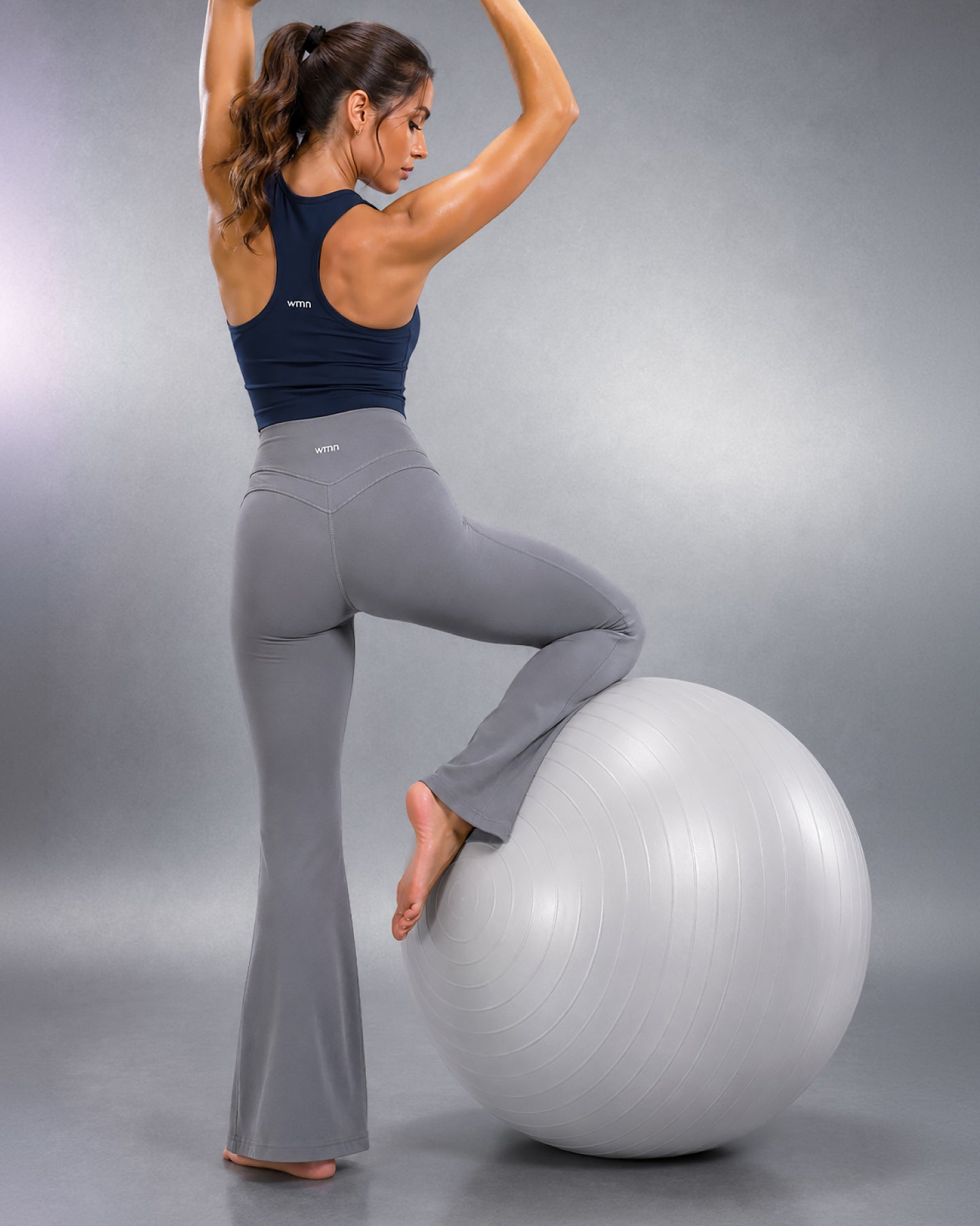EveryMove™ V Waist Flared Leggings  | Stone Grey