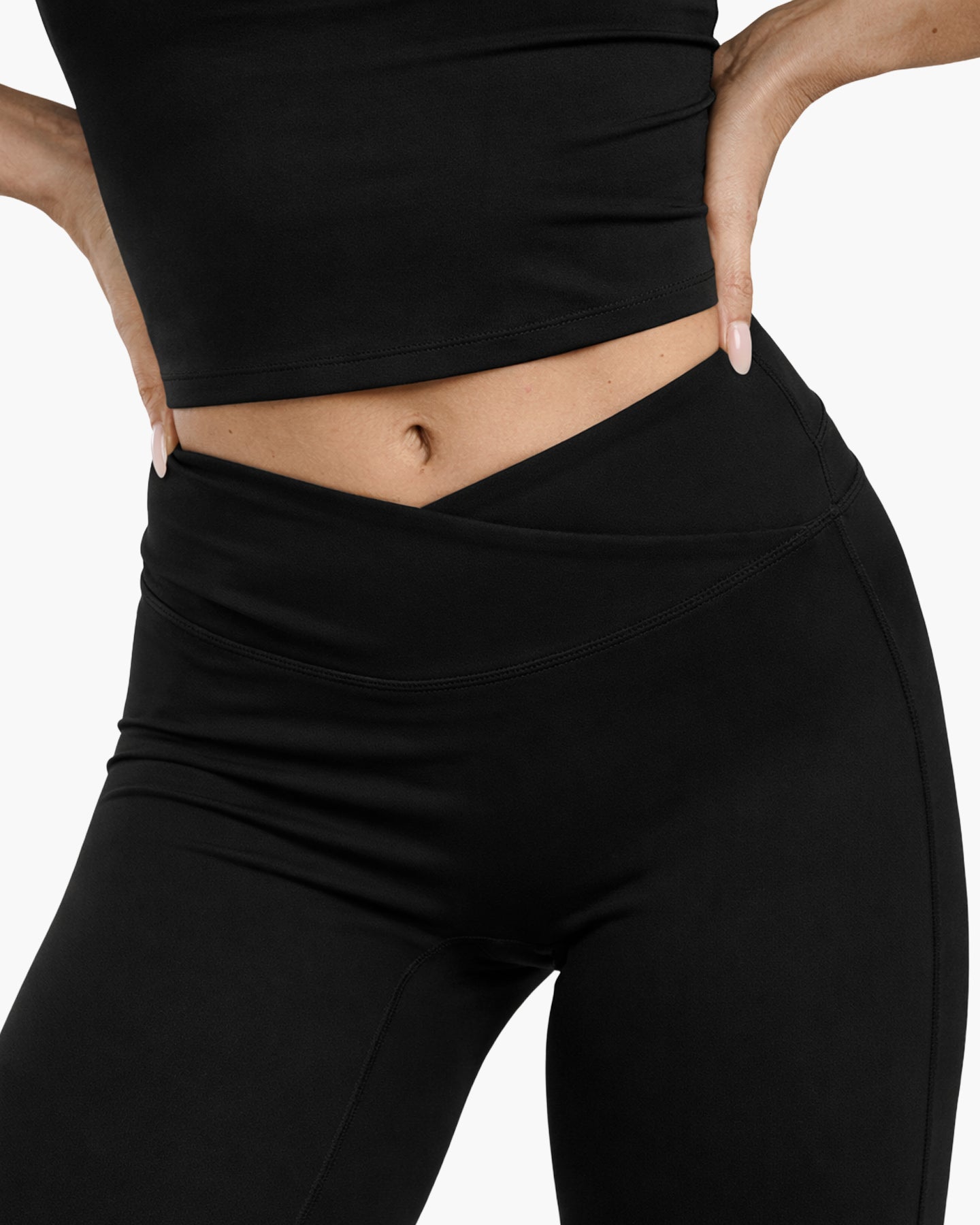 EveryMove™ V-Waist Flared Leggings | Jet Black