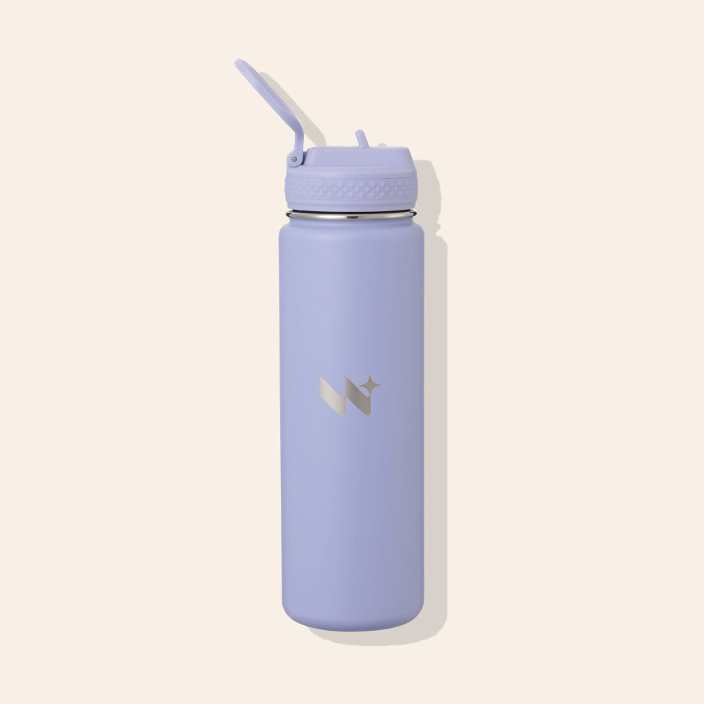 Insulated Straw Bottle | Purple