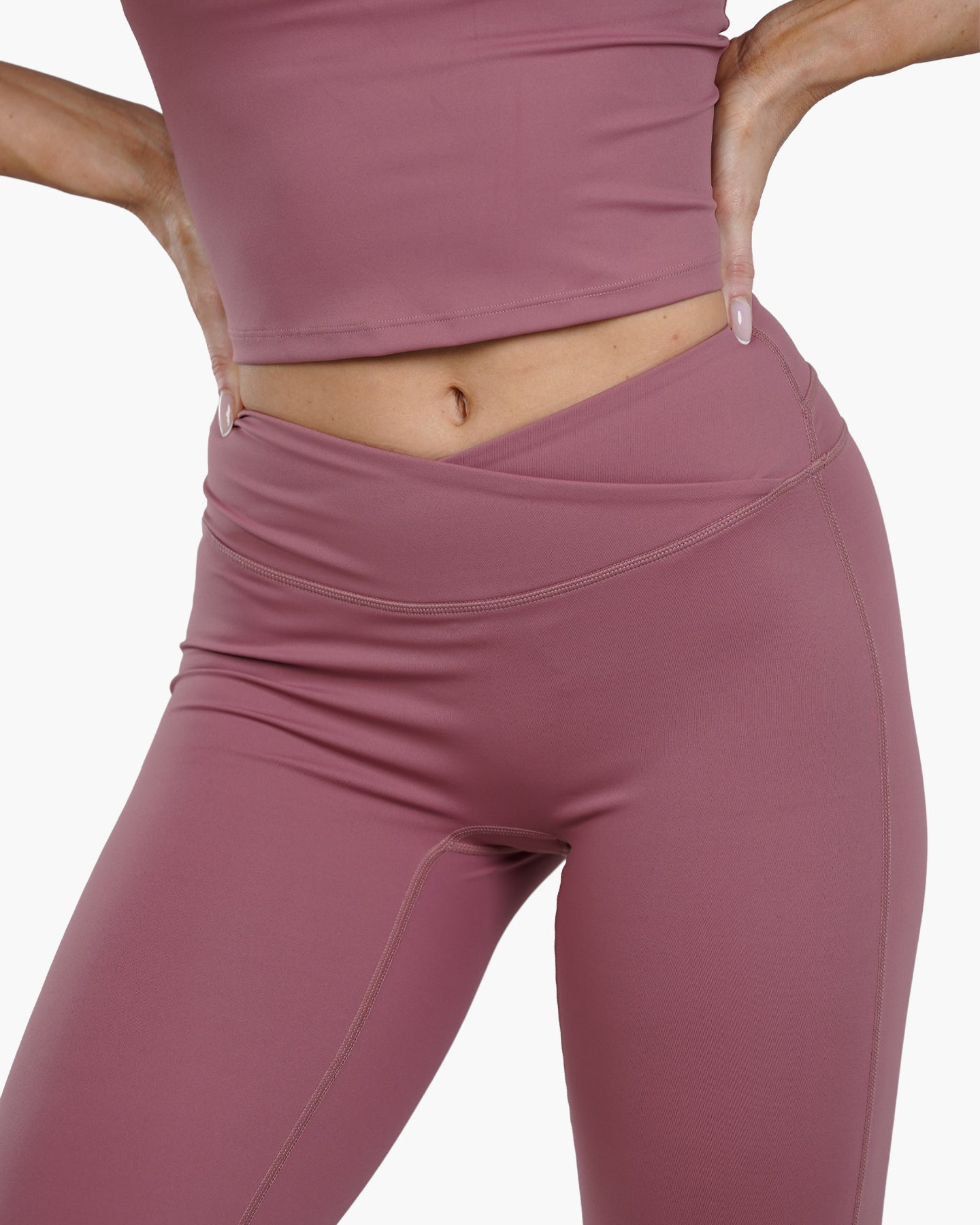 EveryMove™ V-Waist Flared Leggings | Dusty Pink